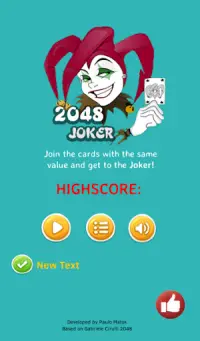 Joker 2048 Screen Shot 0