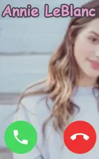Fake Video Call : Annie LeBlanc FakeTime prank Screen Shot 1