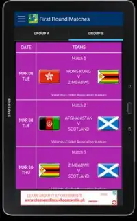 T20 World Cup 2016 Fixtures Screen Shot 11