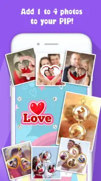 Love PIP maker: photo editor blur effect & selfie Screen Shot 3
