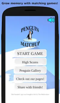 Penguin Matchup Free match Memory Game & wallpaper Screen Shot 0