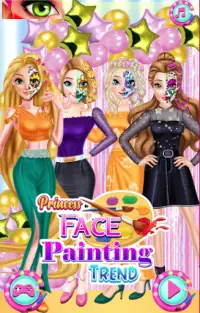 FACE PAINT PARTY! GIRLS SALON - Makeover games Screen Shot 0