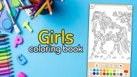 लड़कियों: चित्रकारी और रंग Screen Shot 7