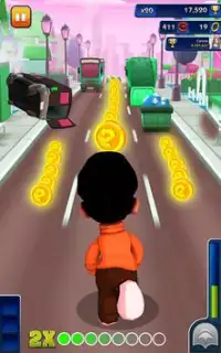Bheem Run Adventure Dash 3D - Little Boy Run Game Screen Shot 0