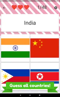 Asia and Middle East countries - flags quiz Screen Shot 18