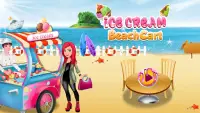الآيس كريم عربة الشاطئ: ألعاب متجر الجليد المصاصة Screen Shot 5