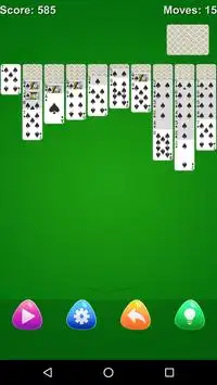 Spider Solitaire Screen Shot 2