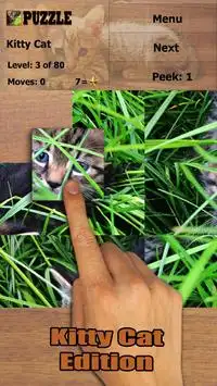 Quebra-cabeça do gatinho Screen Shot 0