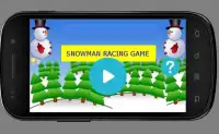 SNOWMAN RACE GAME - FREE Screen Shot 0