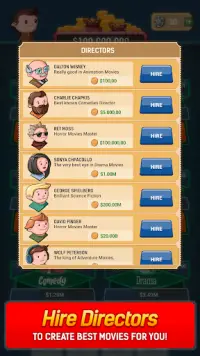 Idle Film Empire: Clicker Manager Tycoon Free Game Screen Shot 2