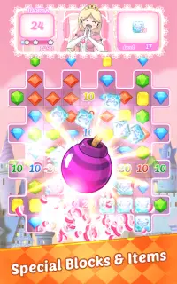 Jewels Princess Puzzle 2021 - Match 3 Puzzle Screen Shot 1