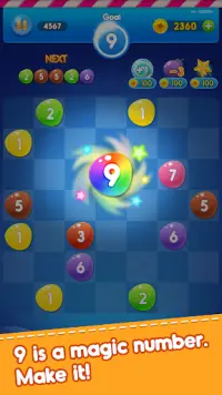 Make 9 - Number Puzzle Game, Happiness and Fun Screen Shot 2
