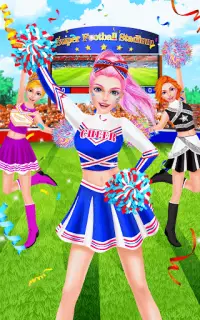 Super Cheerleader Beauty Salon Screen Shot 10