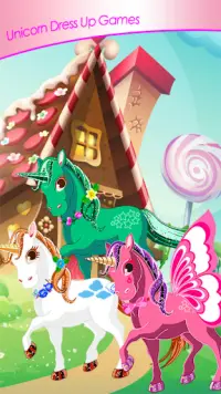 unicorn berdandan permainan Screen Shot 0