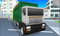 Blocky Garbage Truck Simulator Screen Shot 3