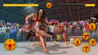 Bad Girl Street Boxing Clash: Kick boxing Games Screen Shot 1