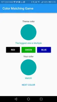 Color Matching Game - Flutter Simple App Screen Shot 3