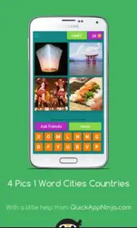 4 Pics 1 Word Cities Countries Screen Shot 2