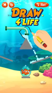 Draw 4 Life - Save Fish's Life Screen Shot 4