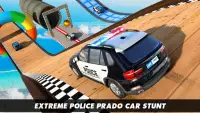 पुलिस प्राडो कार स्टंट रेसिंग: मेगा रैंप कार गेम्स Screen Shot 4