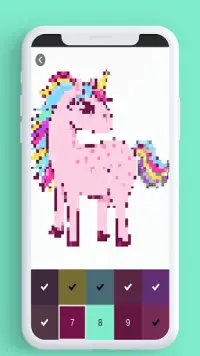 Warna Kawaii dengan Jumlah, game seni pixel. Screen Shot 3