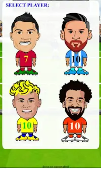 Ronaldo Messi Neymar Salah Football star free kick Screen Shot 8