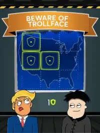 Troll Face Trump vs Korea Kim Memes Quest Screen Shot 4