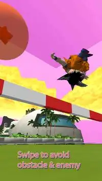 Ultimate Saiyan Goku Dragon Battle Run 3D Screen Shot 1
