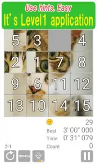 클래식 슬라이딩 퍼즐 2018. 간단한 게임 15 퍼즐Numpuz MAX Screen Shot 2