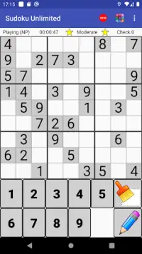 Sudoku Unlimited (FREE, NO PURCHASES, NO ADS) Screen Shot 0