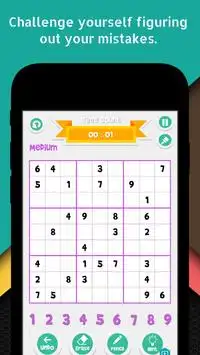 Lógica Premium Sudoku Crossword Puzzle com números Screen Shot 1