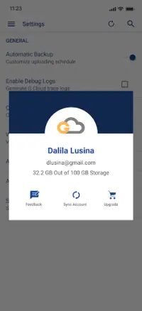 G Cloud Backup Screen Shot 4