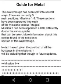 Guide For Metal Screen Shot 0