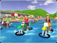 Kids Water Surfing Chained Bike Race Screen Shot 7
