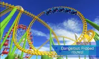 Gerçek Roller Coaster Park Ride Rush Simülatörü Screen Shot 4