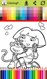 ColoringPages for Doraa Fans Screen Shot 3
