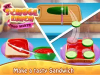 School Lunchbox - Food Chef Cooking Game Screen Shot 0