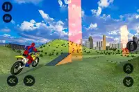 Super Spider Hero Motorcycle Simulator: Mega Ramp Screen Shot 8