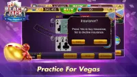 Blackjack 21 Free - Casino Black Jack Trainer Game Screen Shot 1