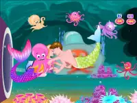 Mermaid hôn tình yêu trò chơi Screen Shot 2