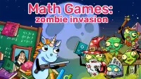 Math games: Zombie Invasion Screen Shot 0