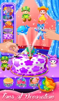 本物のケーキメーカー-誕生日パーティーのケーキ料理ゲーム Screen Shot 22