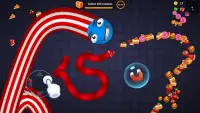 Snake vs Worms: Fun .io Zone Screen Shot 2