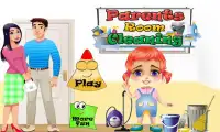 Parents room cleaning games Screen Shot 0