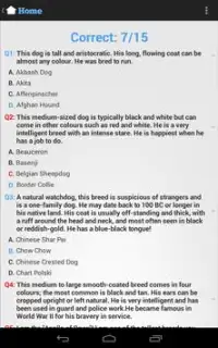 Dog Quiz Screen Shot 3