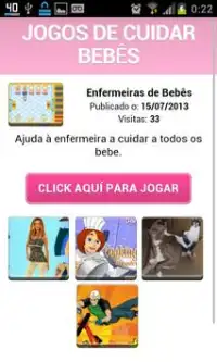 Jogos de Cuidar Bebê Screen Shot 1