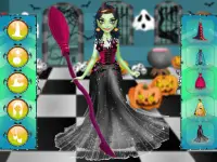 Cadılar Bayramı Makyaj & Kızlar için Giydirme Oyun Screen Shot 4
