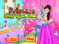 Baño juegos princesa de lavado Screen Shot 0