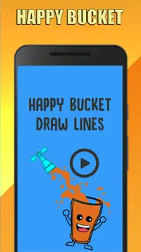 Happy Bucket Swipe Lines - New Screen Shot 0