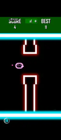 Neon Tappy Bird - One Tap Game - Flying Bird Screen Shot 21